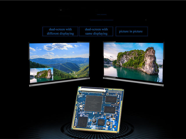i.MX6 series core board supports dual-screen