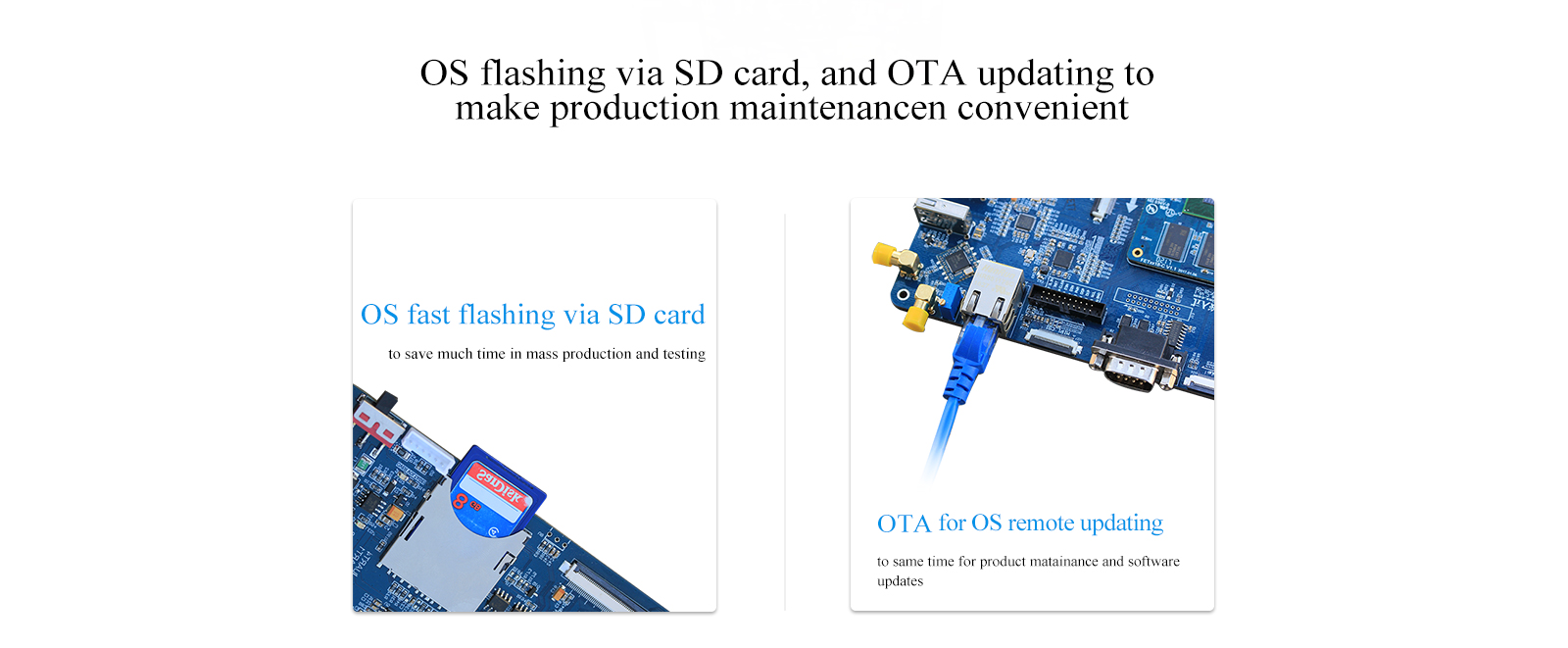 development board can support ota