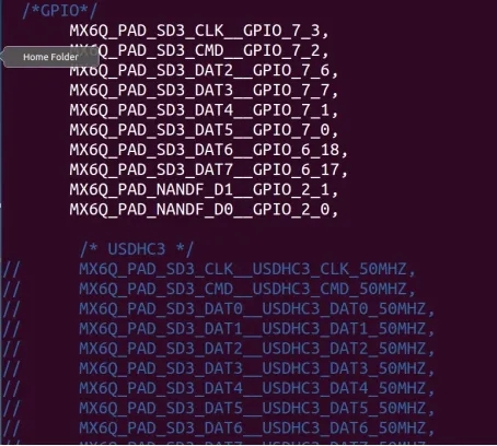 Modify the Pinmux configuration