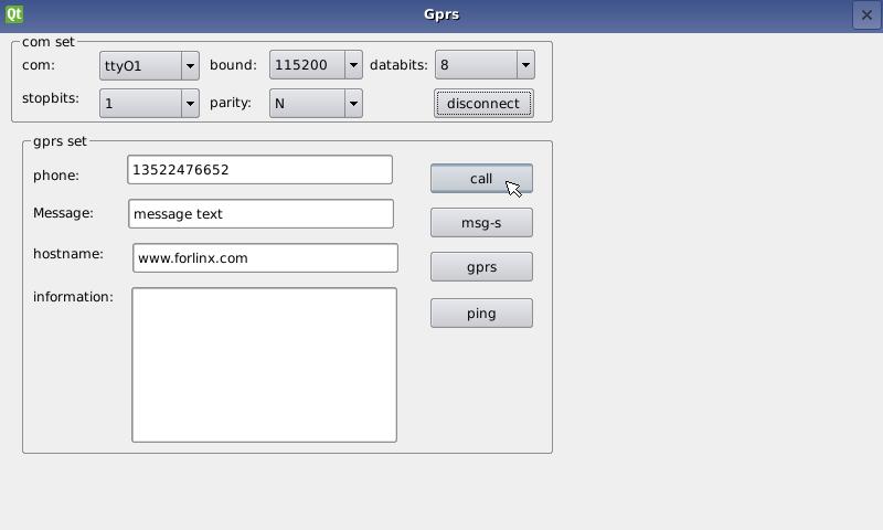 GPRS module test