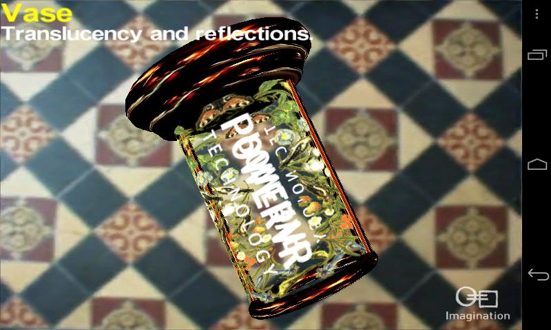3D Vase test interface
