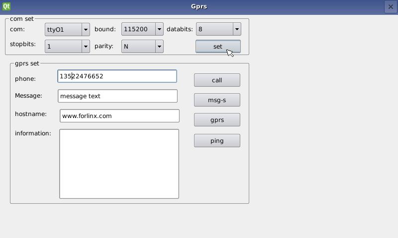 GPRS module test