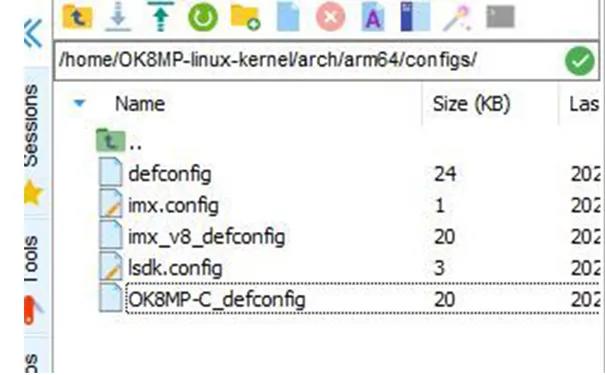 configuration file OK8MP-C_defconfig