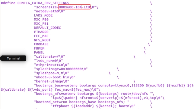 Modification of uboot part