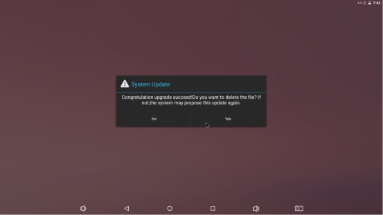 Remote OTA upgrade step 5