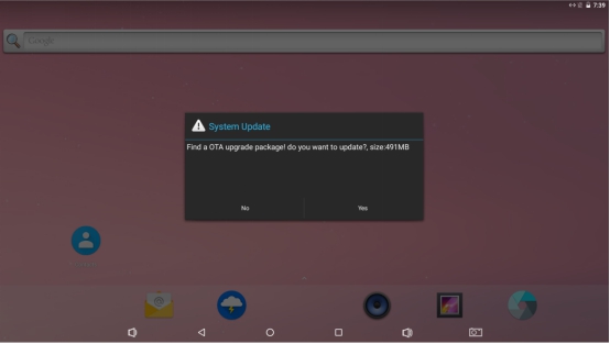 Remote OTA upgrade step 4