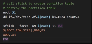 eMMC partition