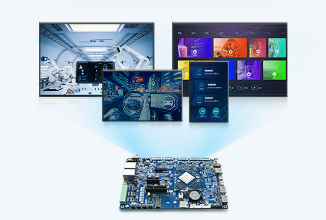 RK3588 SBC supports quad-screen playing