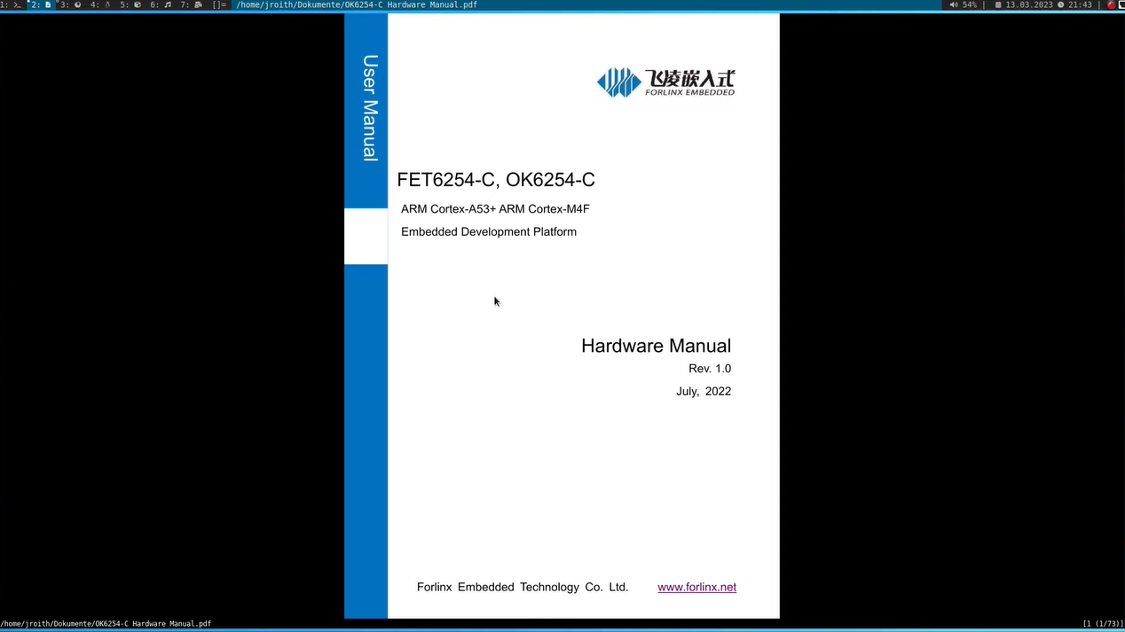 OK6254 board hardware manual