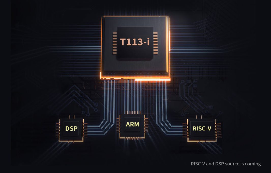 allwinner T113i SoM ARM, DSP, and RISC-V Multi-Core Running