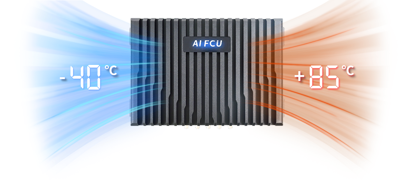 FCU3501 Rugged Fanless Embedded Computer Passive Cooling Design