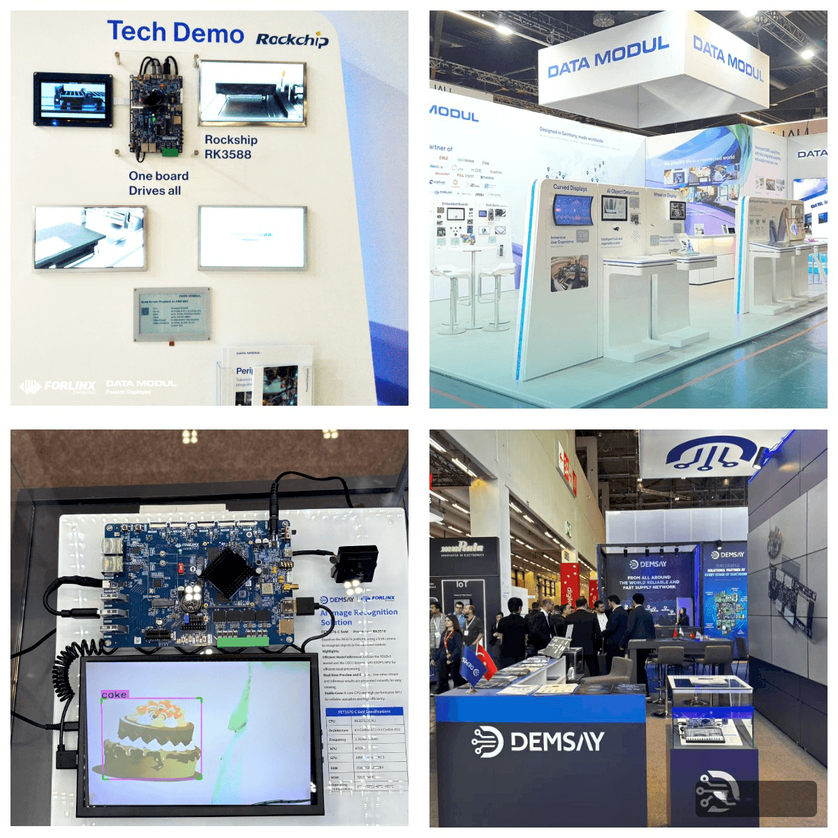 Global dealership showcases featuring Quad-Screen Display and AI Image Recognition local object recognition demo