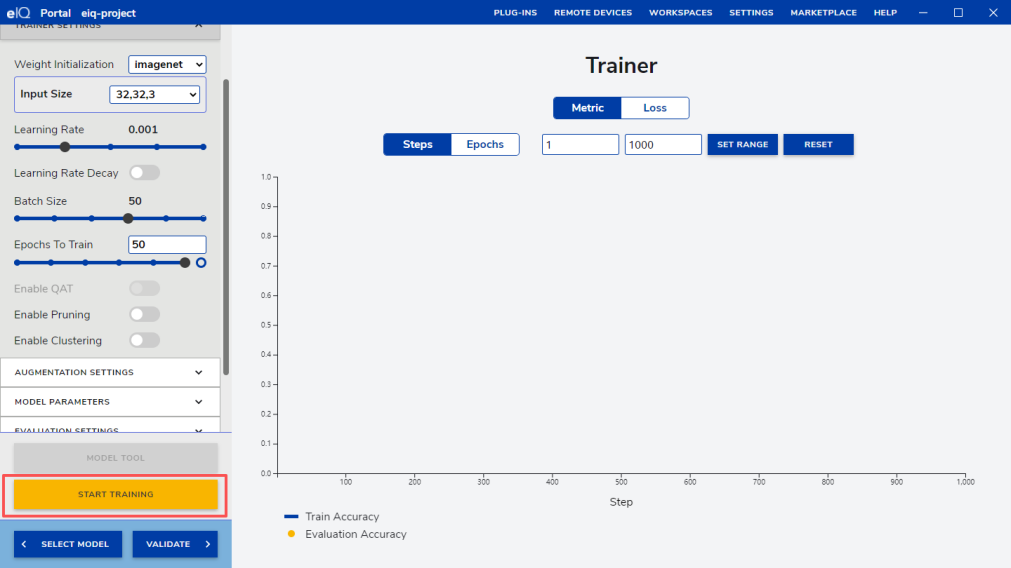 Specific training hyperparameters: learning rate 0.001, batch size 32, epochs 10