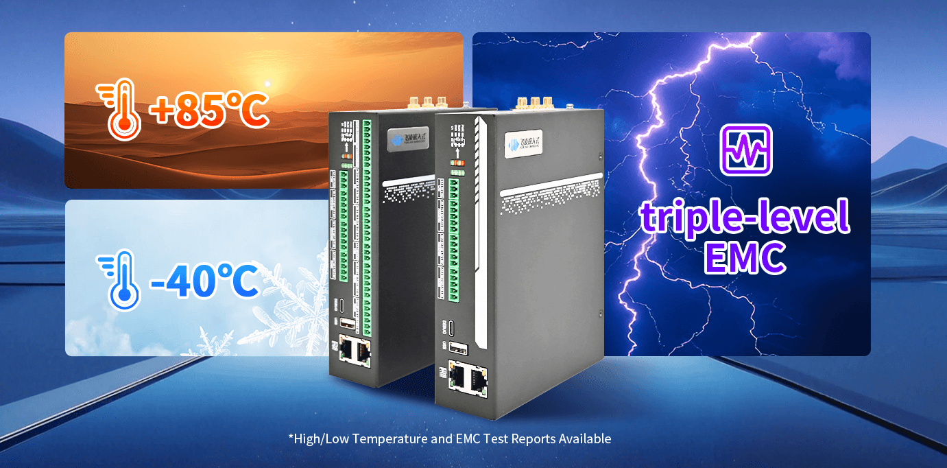 FCU1501 industrial gateway extreme temperature stability and EMC protection testing