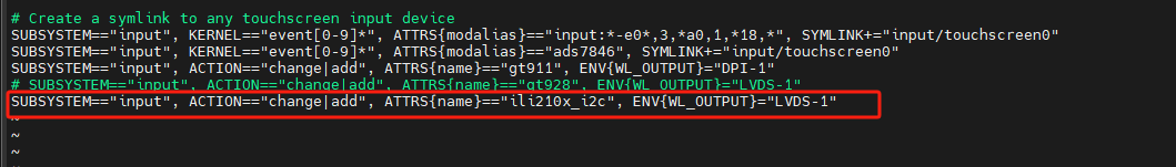 Applying udev rules for the ILI210x I2C touchscreen device in the terminal