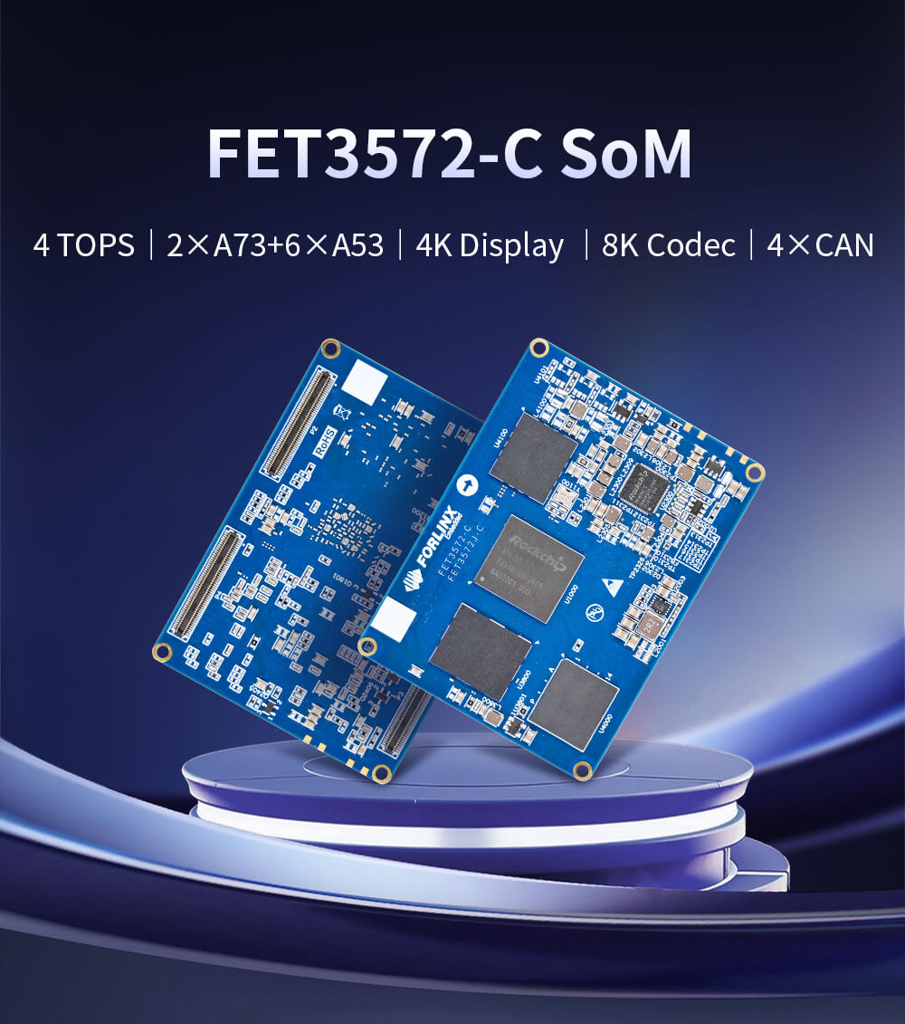 Forlinx Embedded FET3572-C SoM and OK3572-C development board based on Rockchip RK3572-C