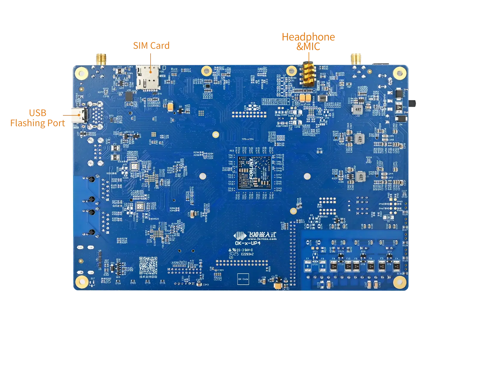 RK3562 UP4 board back